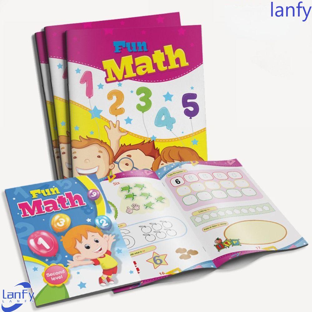 Lanfy Buku Kerja Latihan Angka Anak Kids Study Digital Arithmetic Introductory Textbook