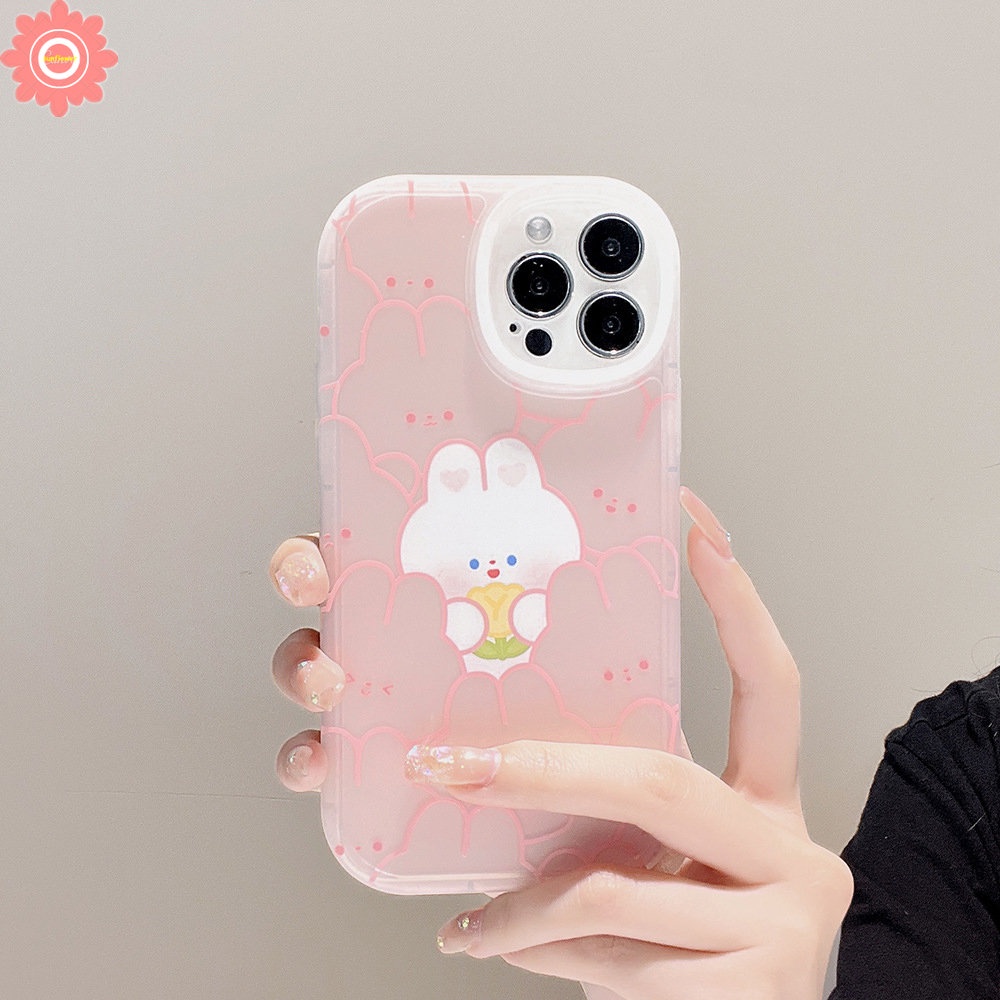 3D Bowknot Decorate Lovely Casing for Infinix Smart 6 5 Hot 10 Lite 10T 10s 11 11s Hot 11 10T 10s 11s 10 9 Play Note 8 Cute Cartoon Rabbit Shockproof Soft Case