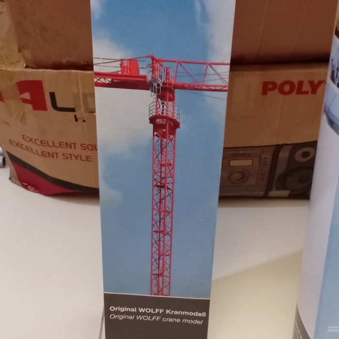 Diecast Miniatur Alat Berat crane miniatur wolff 4517 city