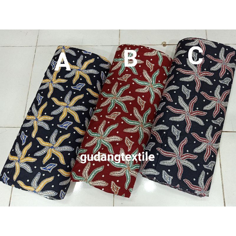 kain batik katun halus meteran / batik katun berkwalitas / bahan batik katun meteran