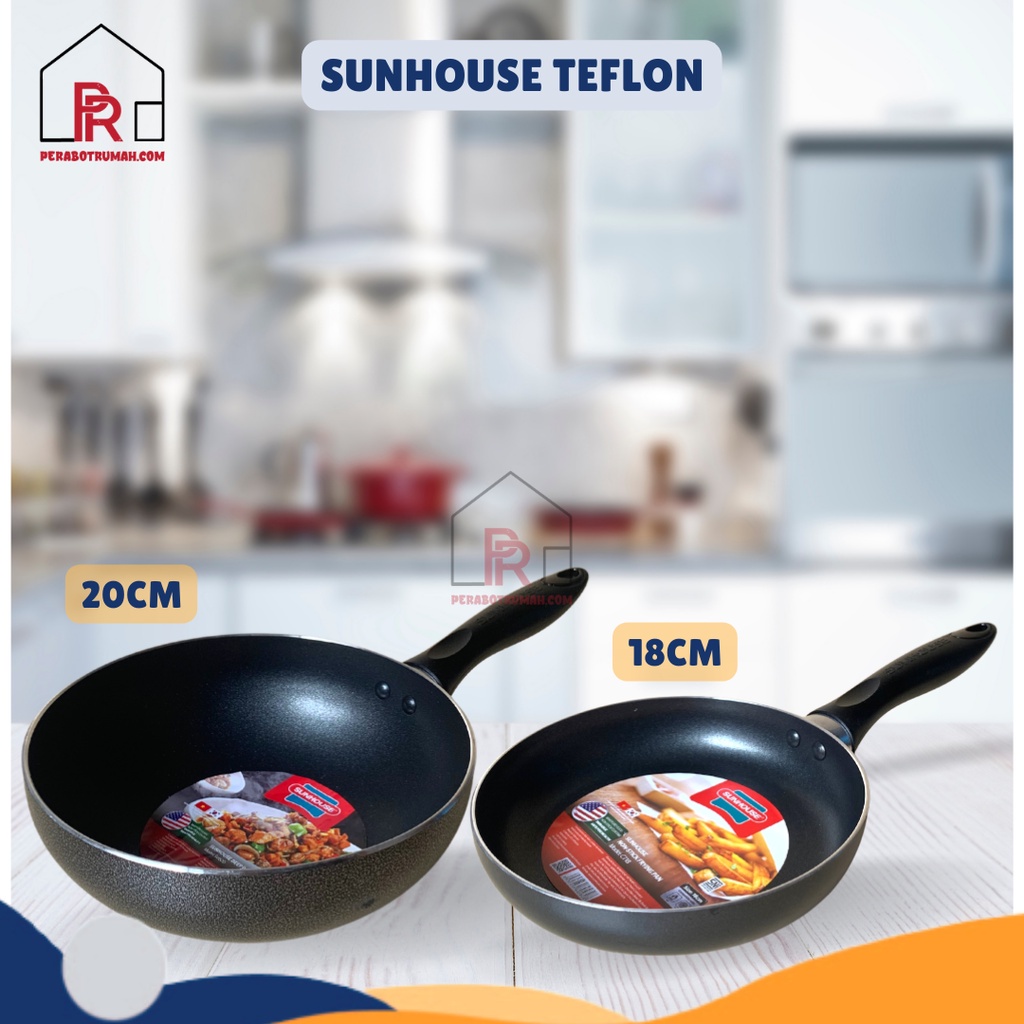 Wajan Teflon Anti Lengket / Plain Fry Pan / Teplon Penggorengan