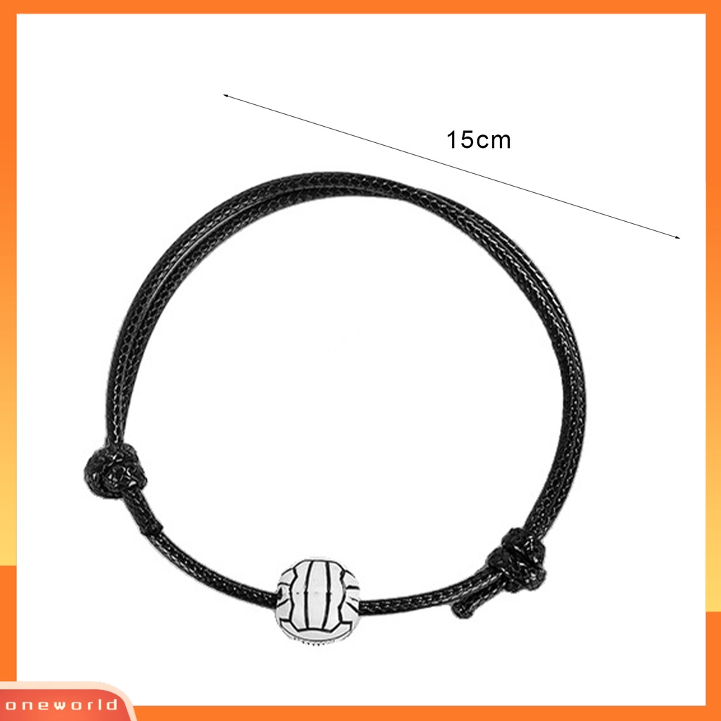 [EONE] Sprots Gelang Sepak Bola Dikepang Unisex Adjustable Wax Line Bracelet Fan Gift