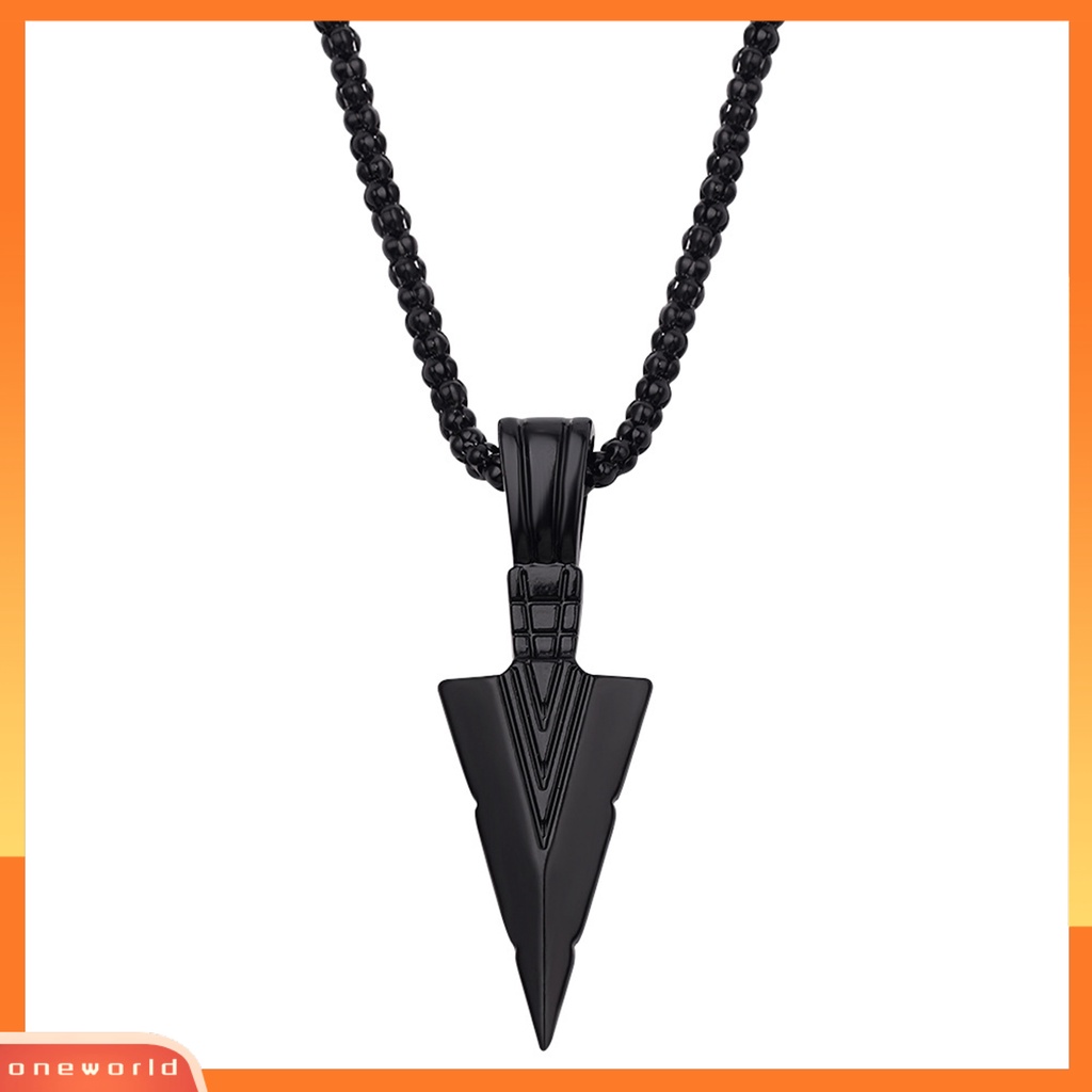 [EONE] Pria Kalung Rantai Tulang Stainless Steel Hip Hop Keren High Gloss Hadiah Fashion Perhiasan Kepala Liontin Sweater Necklace Untuk Harian