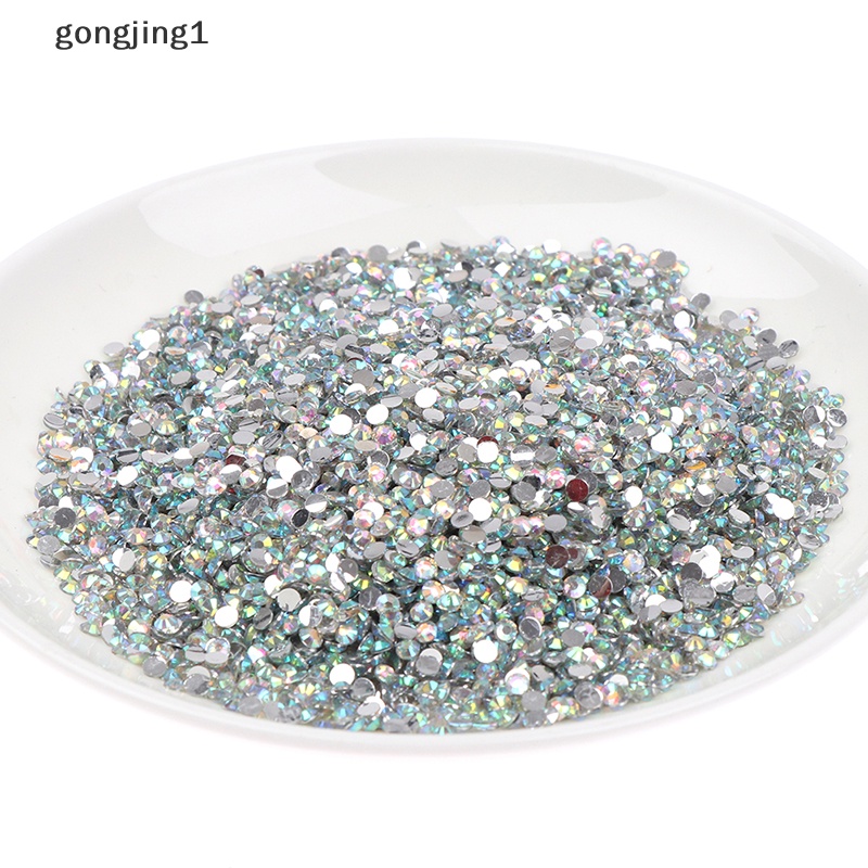 Ggg 10000Pcs 3MM Sparkling Resin Berlian Imitasi Flatback Kristal Dekorasi Aplikasi ID