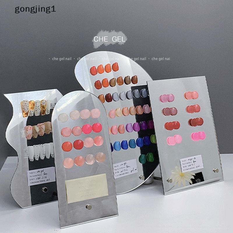 Ggg Mirror Nail Art Display Board Kaca Kartu Warna Pajangan Nail Art Salon Supply ID