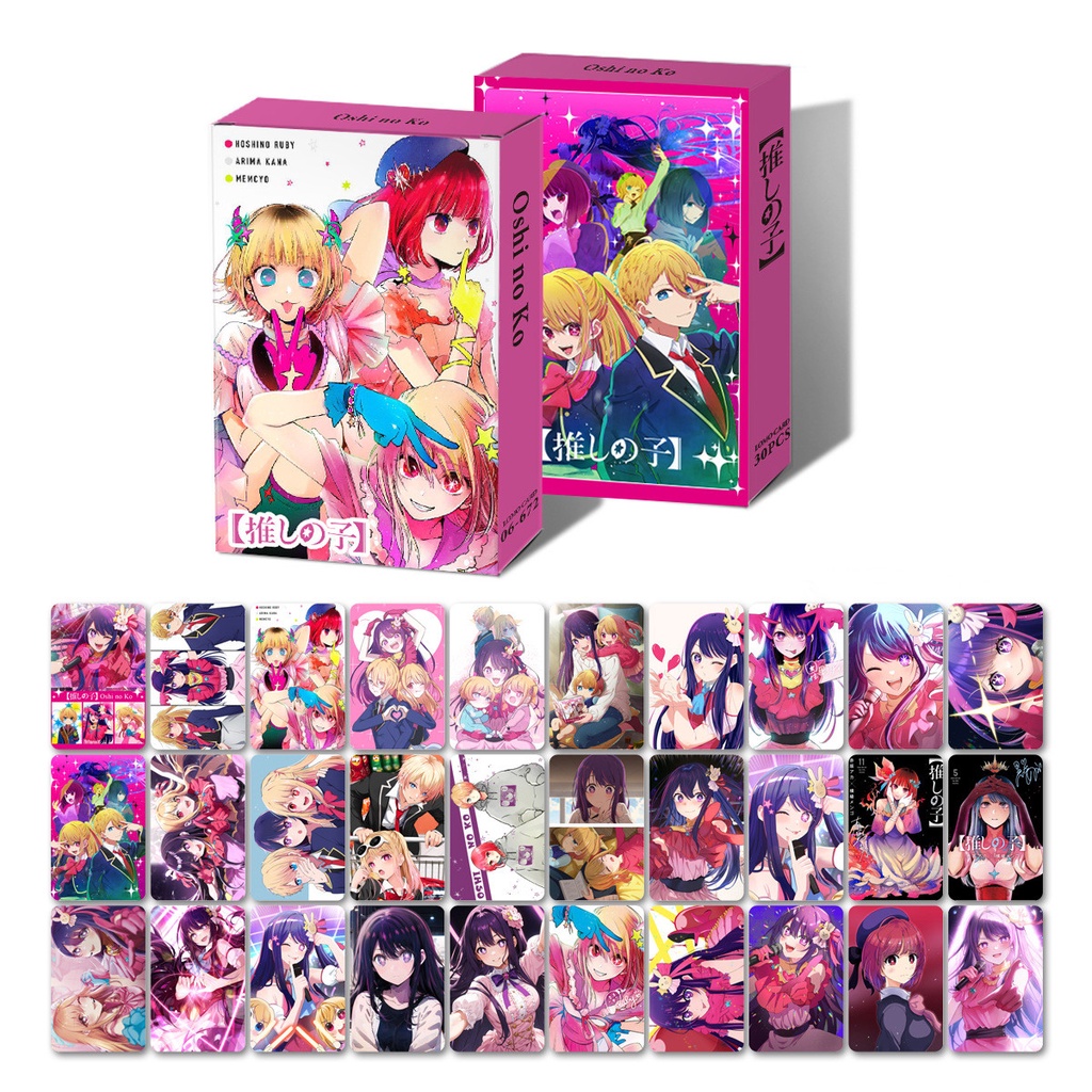 30pcs/box OSHI NO KO Jigoku Raku Photocards Kartu Lomo Kartun Postcards