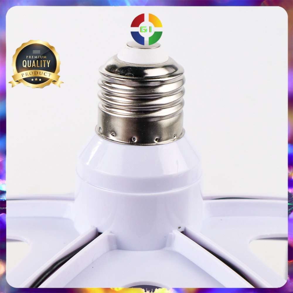 Fitting Lampu Bohlam Studio LED Cabang 5 220V 100W E27 White