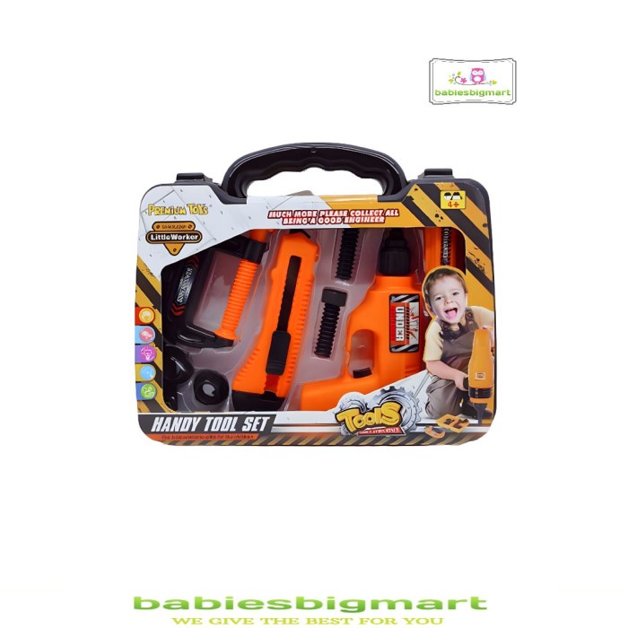 Mainan Anak Tool set toys PR 17703 alat perkakas obeng Tool Box Engineering Tukang New