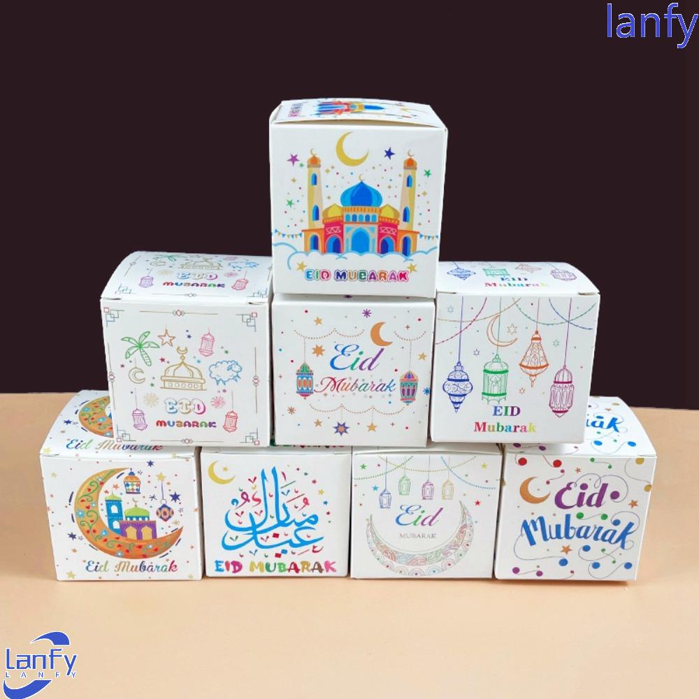 Lanfy Candy Box Bulan Bintang Eid Mubarak Ramadan Kotak Kemasan
