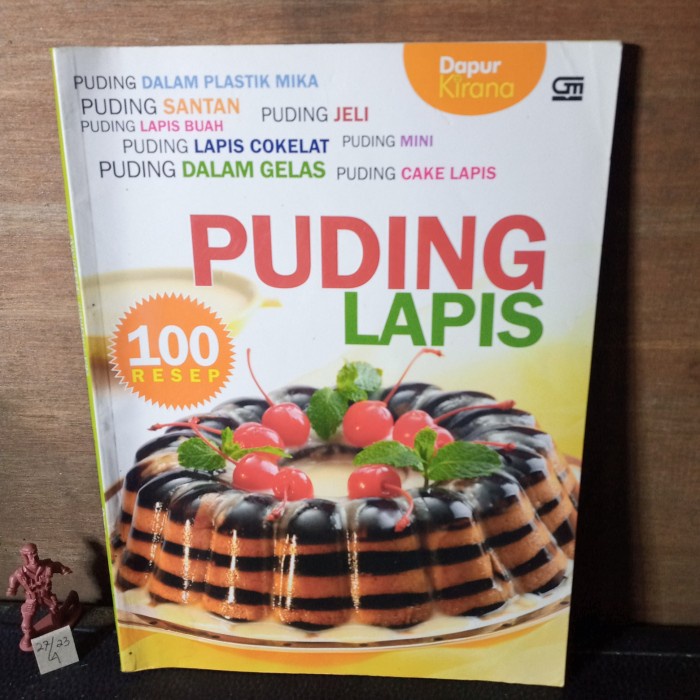 buku resep 100 puding lapis halaman belakang lengket 126 hal