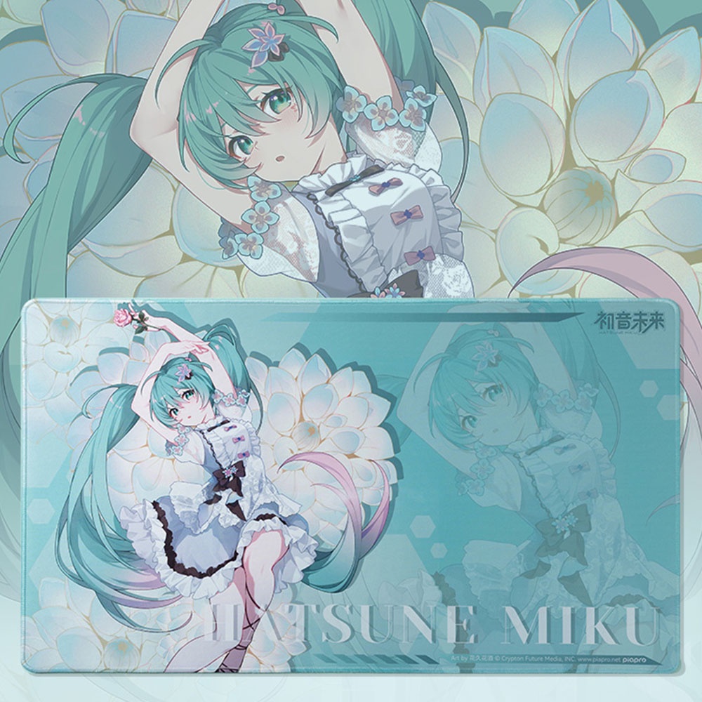 Hatsune Miku Mouse Pad Waterproof Meja Komputer Keyboard Mousepad Desktop Table Mat Alas Meja Kantor Gaming Pad