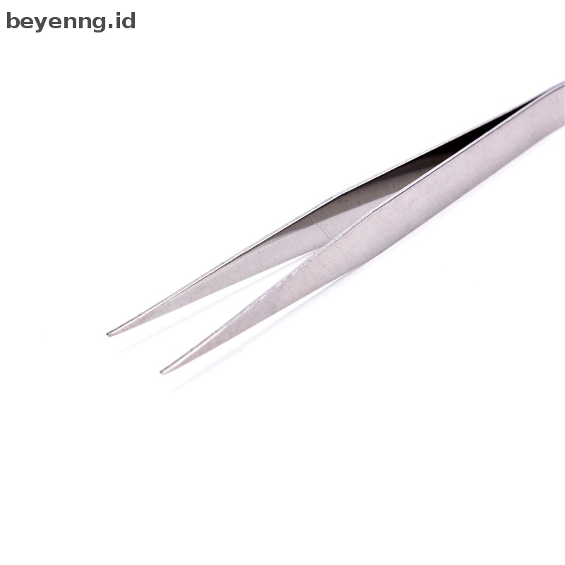 Beyen 2pcs Stainless Steel Lurus El Pinset Patchwork Hook Pick-up Makeup Tools ID