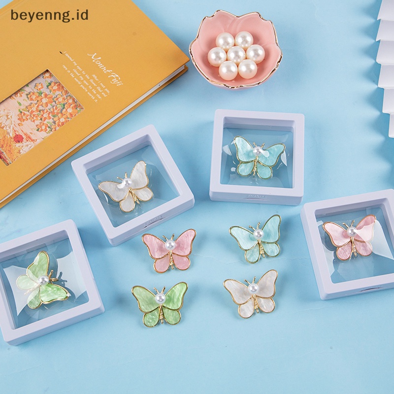 Beyen 1Pcs Lucu Indah Mutiara Kupu-Kupu Bros Fashion Alloy Hewan Serangga Bros Untuk Wanita Hadiah Liburan Perjamuan Aksesoris Hadiah ID