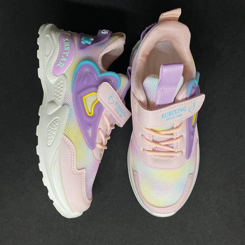 Sepatu Sneakers Anak Sekolah 30523 Fashion Motif Love Import Kekinian