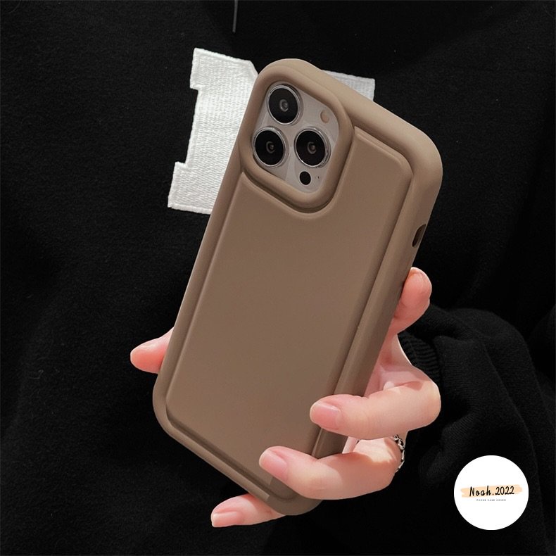 Airbag Shockproof Matte Case Untuk OPPO A17 A15 A54s A12 A16 A57 A95 A16K A54 A17K A5s A7 A31 A74 A16s A5 A9 A53 A77s A3s Reno5 A92 A77 A55 A12E A16E Mewah Simple Tebal Soft Case