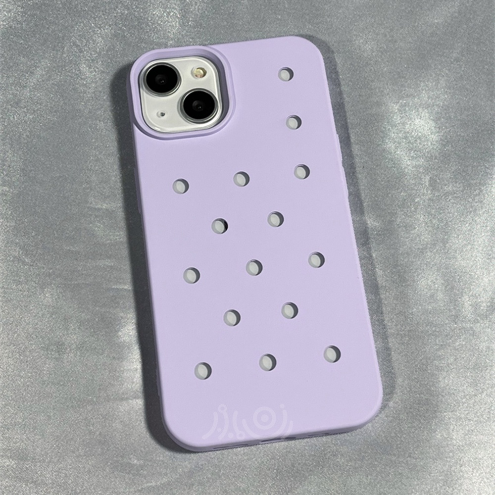 Casing Ponsel Warna Permen Lucu Untuk Iphone14 11 12 13 Pro Max Soft Cover Lovely Hollow Polkadot Silicone Cases casing iPhone