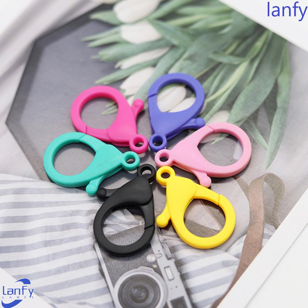 Lanfy Lobster Clasps Colorful 20pcs/Lot Gantungan Kunci Key Chain Snap Hook Bentuk Lampu Gesper