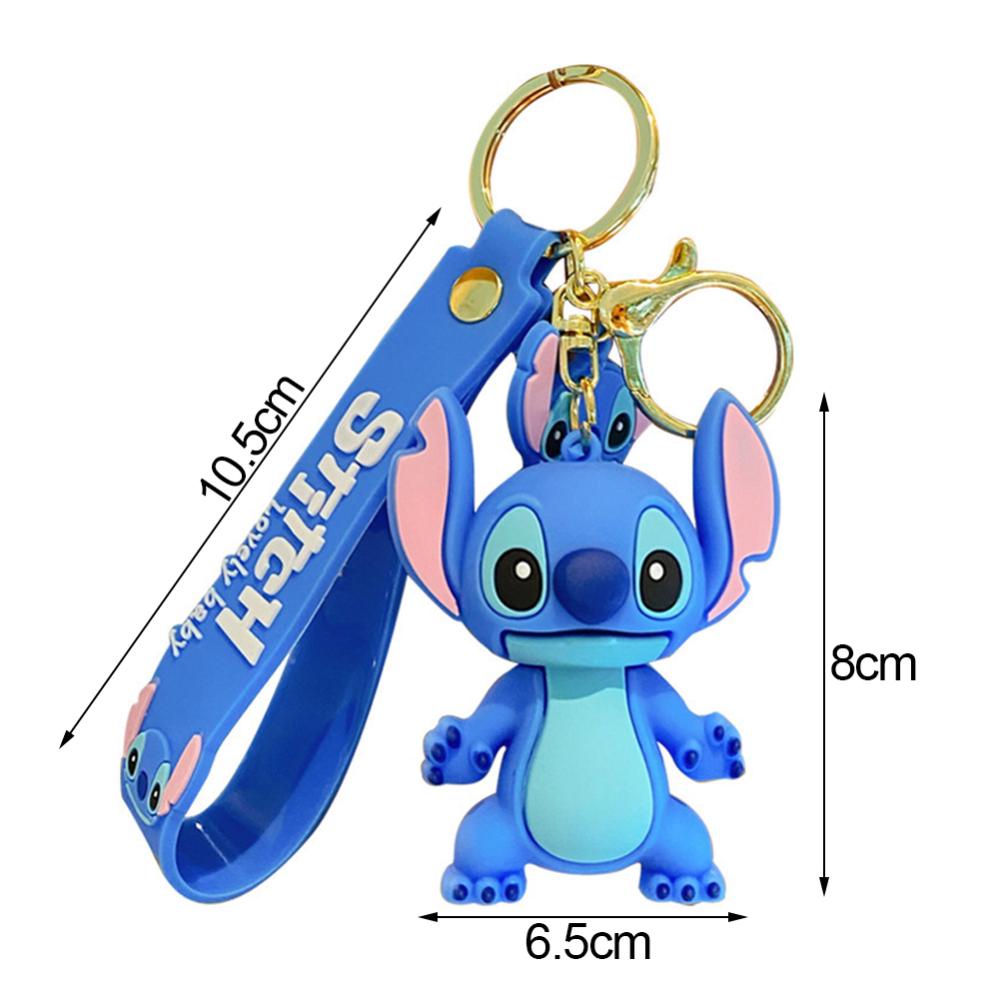 Timekey Gantungan Kunci Patung Anime PVC Kartun Keren Wanita Pria Anime Keyrings Untuk Pesta Ulang Tahun Anak C6Y7