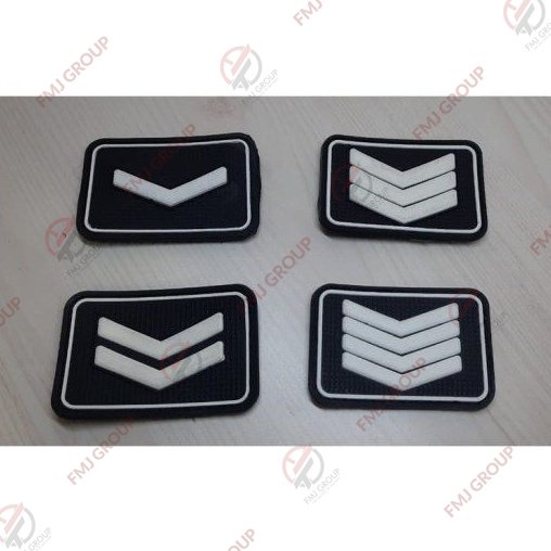 Patch Tanda Pangkat PDL PDH Melati Kompol AKBP angkatan / Bet Pangkat POLISI AIPTU AIPDA BRIPTU BRIPDA Patch Karet Perepet