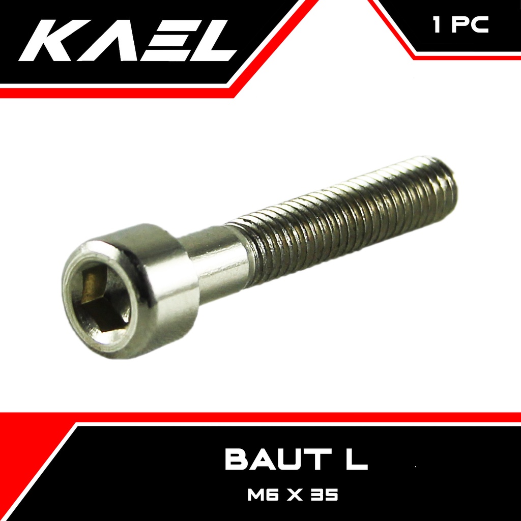 Baut L M6 X 35 Kunci 5 Pitch 1 L5 K 5 6 x 35 Baud Bolt