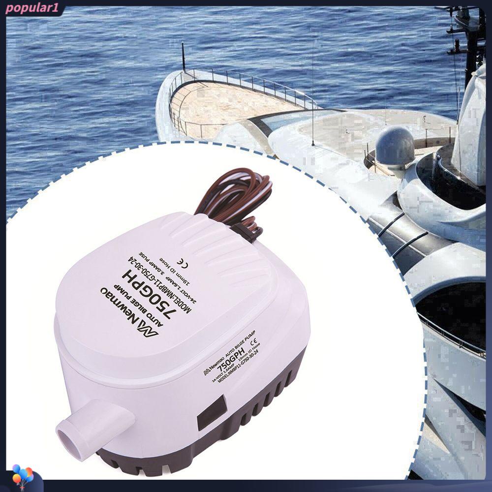 Populer Pompa Bilge Laut12/24V Caravan Kemping Motorhome 750GPH High Flow Electric Yacht Submersible