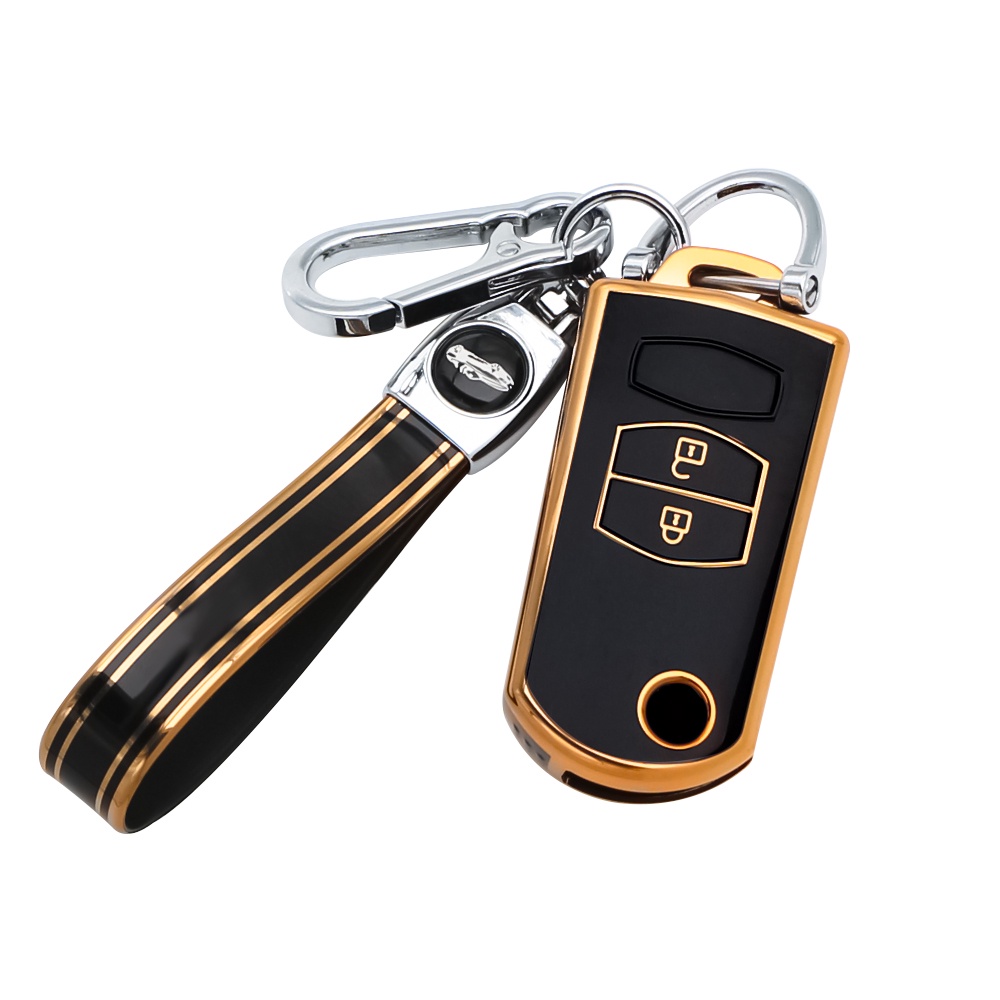 Tpu Case Kunci Mobil Cover Shell Untuk Mazda 35 6 Series M6 RX8 MX5 2 3 Tombol Flip Key Protector Fob Tas Aksesoris