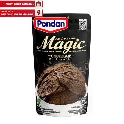 

Pondan Ice Cream Mix Chocolate with Choco Chips 160 g