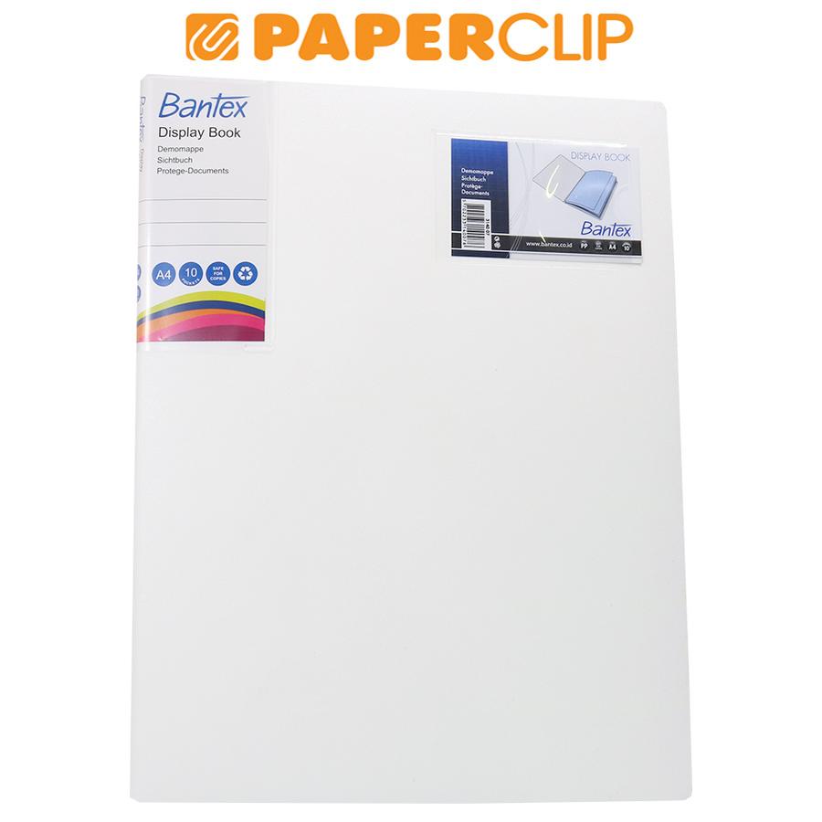 

DISPLAY BOOKS / CLEAR HOLDER BANTEX 3140 A4 10 07 WHITE