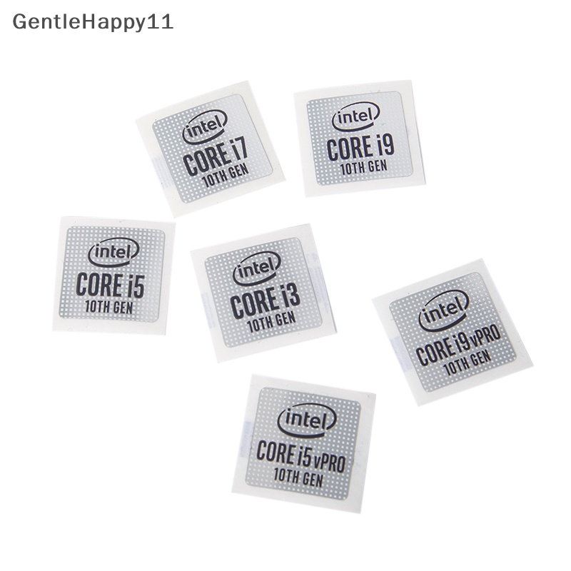 Gentlehappy 5pcs DIY Original Generasi 11th Lntel Core I9 I7 I5 Stiker Laptop Desktop Cpu Label Stiker Kantor Label Laptop Komputer Dekorasi DIY Label Notebook id