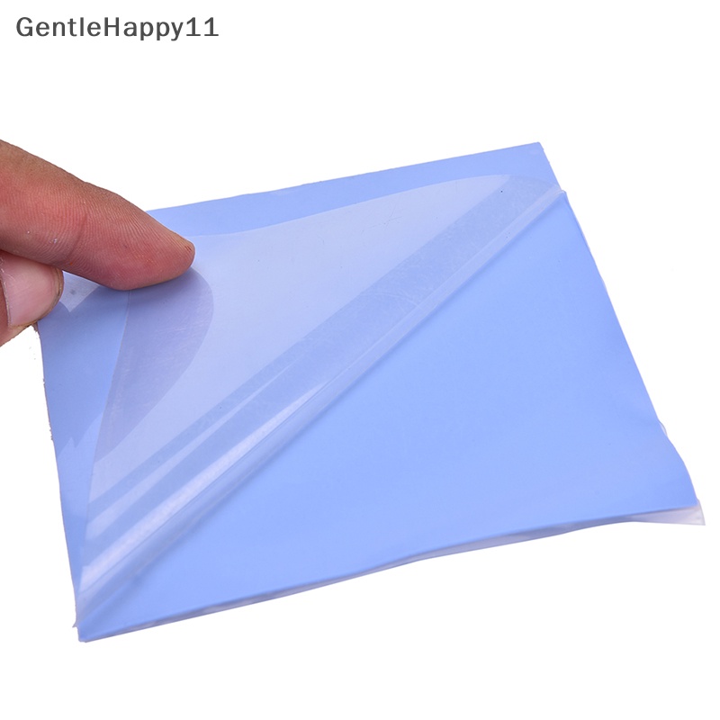 Gentlehappy Blue GPU CPU Heatsink Pendingin Thermal Conductive Silicone Pad100mmx100mmx0.5mm id