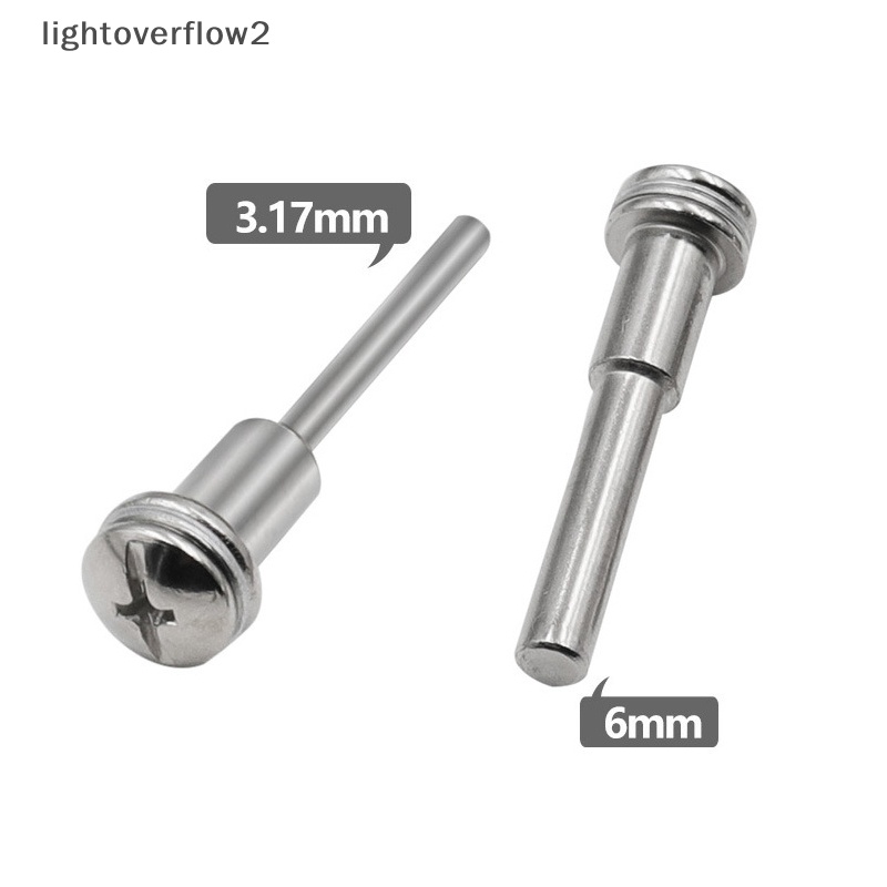 [lightoverflow2] 2pc Batang Ekstensi 3.17mm/6mm Alat Putar Circular Saw Blades Cutg Discs Mandrel Untuk Aksesori Putar Bahan Baja Kecepatan Tinggi [ID]