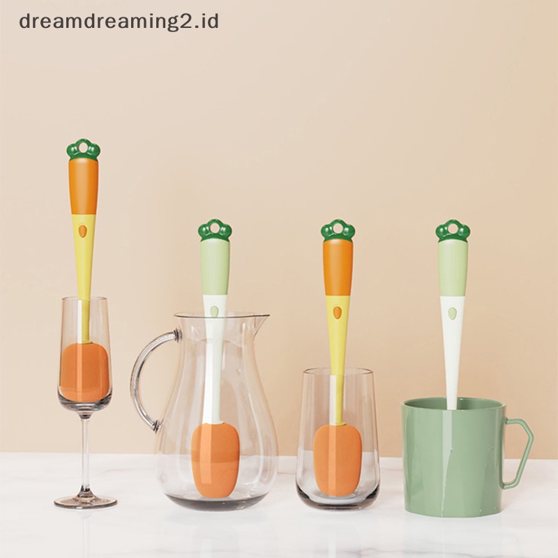 (drea) Sikat Pembersih 3in1 Cup Scrubber Gagang Panjang Lazy Bottles Brush Sikat Cuci//