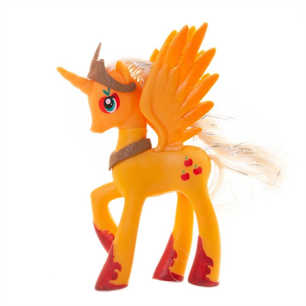 Hadiah Ulang Tahun Mainan Model Kuda Poni Kecil Agustina Untuk Anak Unicorn Sparkle Kuda Mini Fluttershy Action Figure