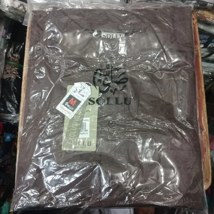 Baju Gamis Pria Sollu - Jubah - Baju Koko Terusan - Putih, M