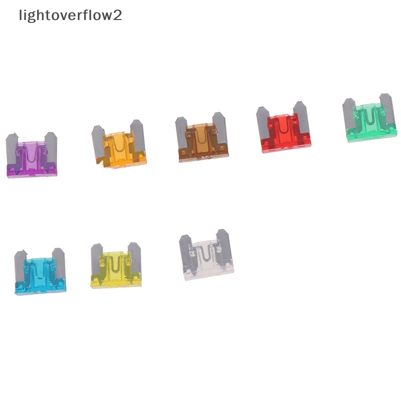 [lightoverflow2] 100x micro auto Mobil low profile mini blade fuse kit 3A5A7.5A10A15A 20A25A30A [ID]