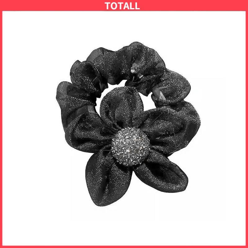 COD Ikat Rambut Scrunchie Korea Perempuan Model Bunga Daisy Aksesoris Wanita-Totall