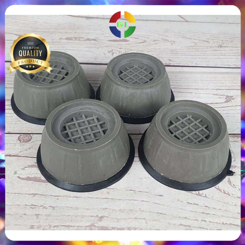 Alas Mesin Cuci Meja Kursi Furniture Silikon Anti-Vibration Shock Pads Gray