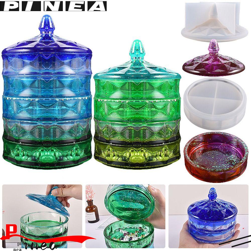 Kotak Penyimpanan Nanas Cetakan Silikon Ornamen Epoxy Resin Dekorasi Rumah Storage Jar Casting Mould