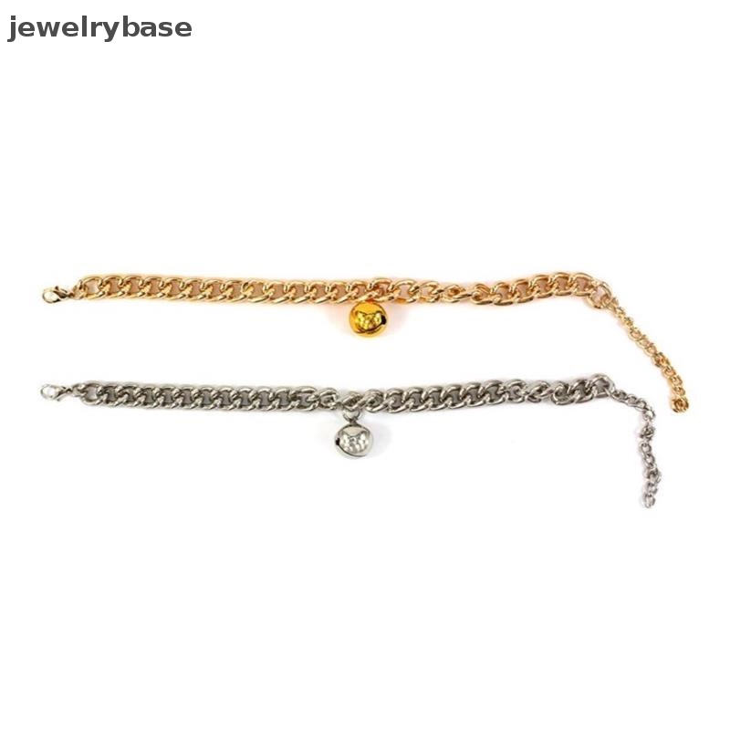 [jewelrybase] Training Anjing Kerah Kucing Peliharaan Kuba Link Tebal Rantai Kalung Emas6 /8/10inch Butik