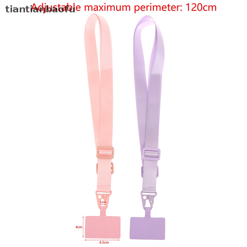 [tiantianbaofu] Lanyard Tali Ponsel Crossbody Adjustable Untuk Ponsel Butik Universal Dilepas