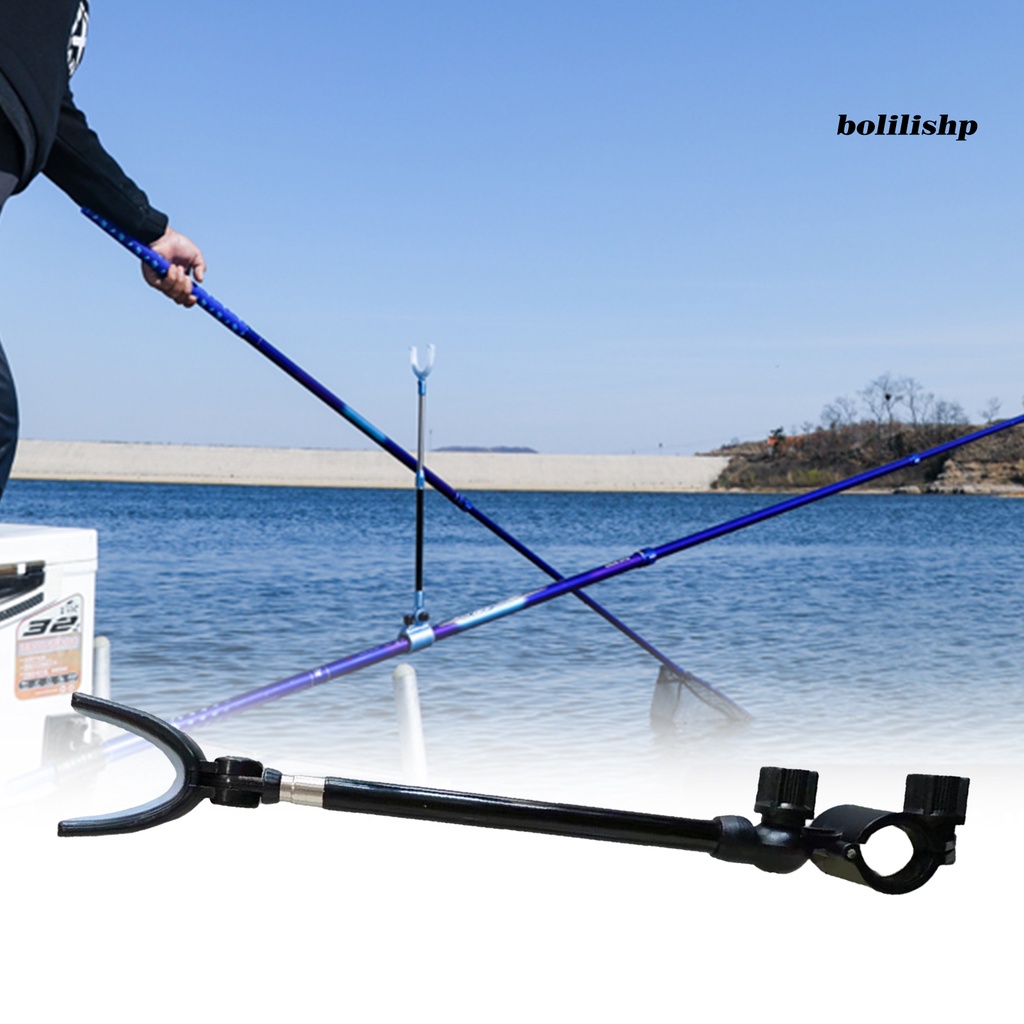 Bo-fishing Rod Stand Stretchable Rotasi 90derajat Pengencang Firm Quick Release Fix Pancing Bracket Gantung Belakang Angling Tools