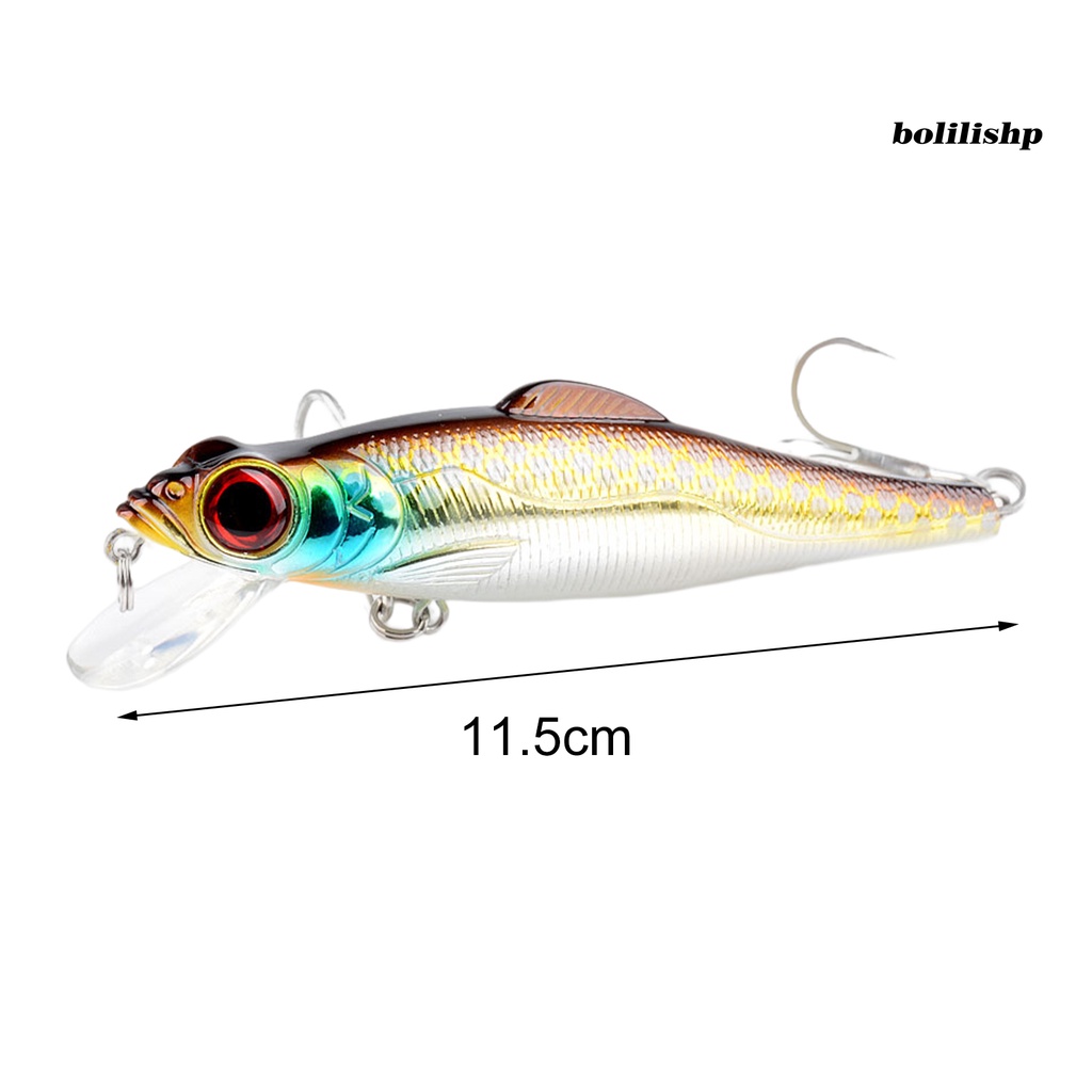 Bo-17g Umpan Pancing Keras Tenggelam Kait Stainless Bentuk Hidup Instalasi Mudah Pengerjaan Halus Umpan Simulasi Crankbait Bentuk Hidup 3D Mata Realistuc Umpan Ikan