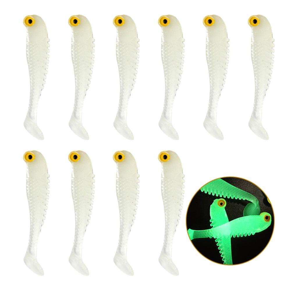 Lanfy Luminous Fishing Lure 10Pcs/Lot 7cm/2.8g Malam Memancing Bercahaya Memancing Aksesoris Untuk Es Memancing Wobbler Swimbaits