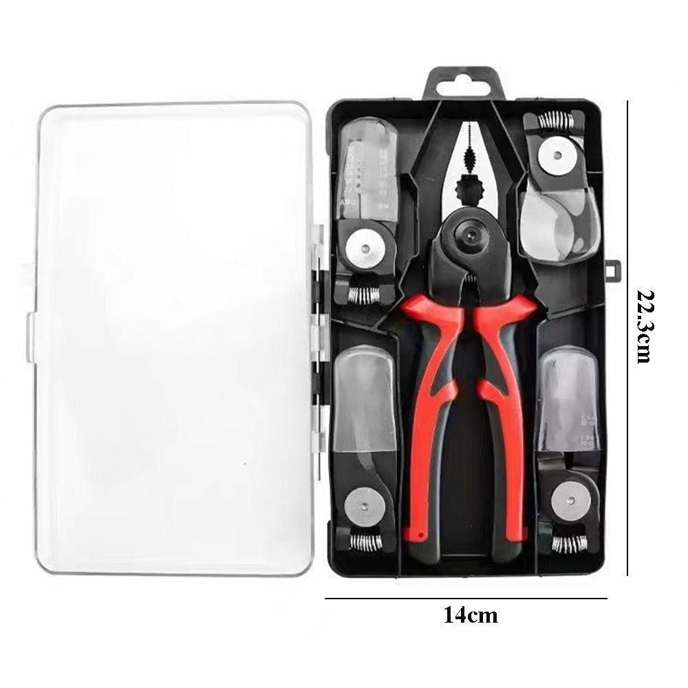 TOP Tang Set Kekerasan Tinggi 5-In-1 Tergantikan Wire Stripper