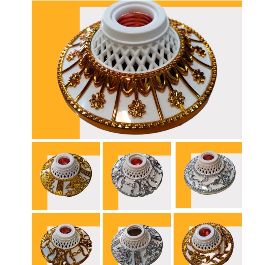 Lampu Plafon Untuk Kaca Hias / Fitting Lampu Plafon Hias Modern Tempat