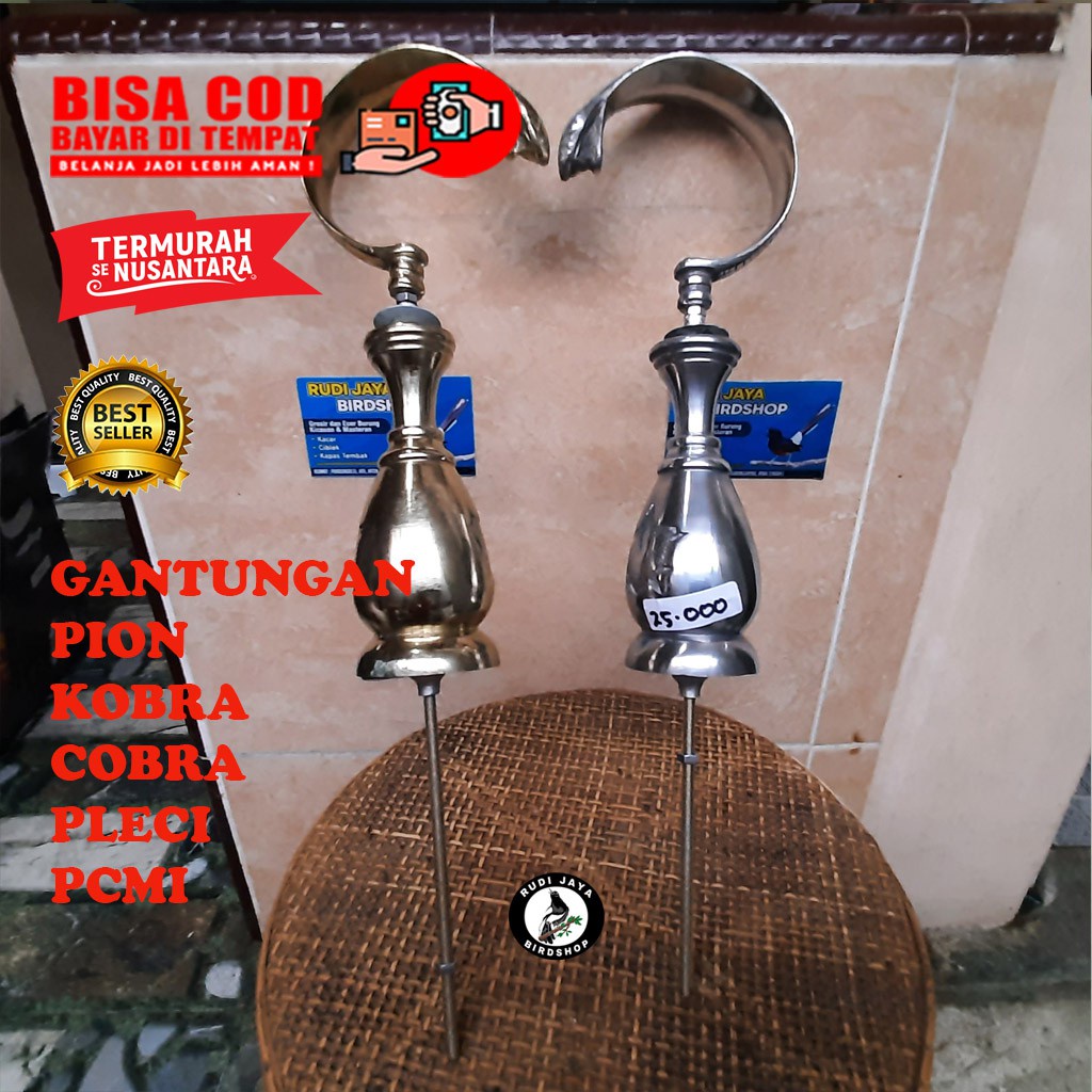 JUAL GANTUNGAN COBRA KOBRA REPLIKA PCMI LENGKAP PION SANGKAR BURUNG PLECI KONIN LOVEBIRD KAPSUL