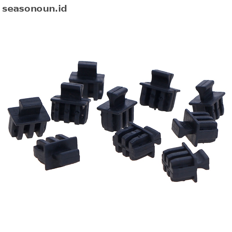 Seasonoun 10pc Penutup Pelindung SFP Fiber Module Covers Dust Cap Cage Colokan Debu.