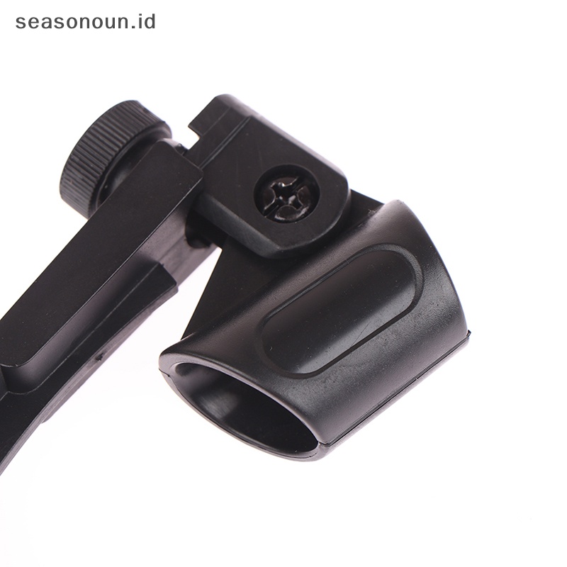 Seasonoun 2Pcs Klip Mikrofon Adjustable Drum Rim Shock Mount Mic Clamp Holder Clip.