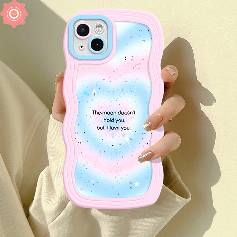 Untuk Infinix Smart6 4 5 Plus Hot20 9 10 11s 10s 12i 10Lite 20s 8 12 Pro Hot 9 10 12 11 Play Note 12 G96 10 Pro Korea Lucu Y2k Pink Love Heart Kawaii Lembut TPU Bergelombang Casing Edge