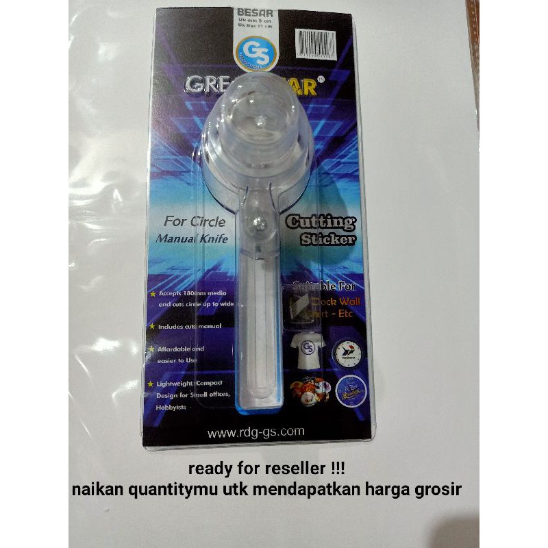 

Circle cutter besar minimum 5 cm (BONUS GANCI PB)